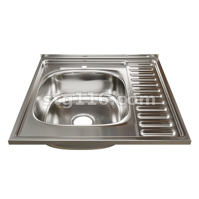 Мойка нерж. MIXLINE 600/600 16см 0,6 с сифоном