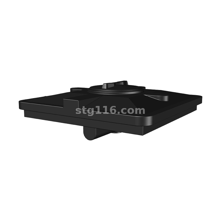 Бак д/душа 120 литров (черный) (950х950х305)