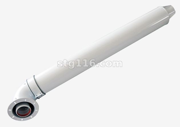 Комплект дымохода 60/100 (К-0,75-F) 0,75м. универсал.С фланцем и БЕЗ фланца, антилед